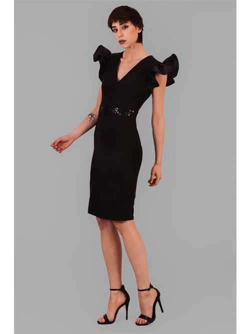 Tubino in cady elastico Anna Sirico | VIRNA/0803NERO